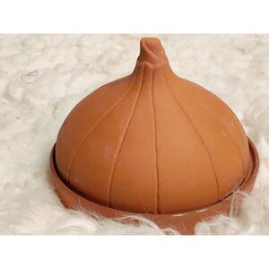 Boston Wearhouse Trading Terra Cotta Garlic Roaster 1993 Vintage